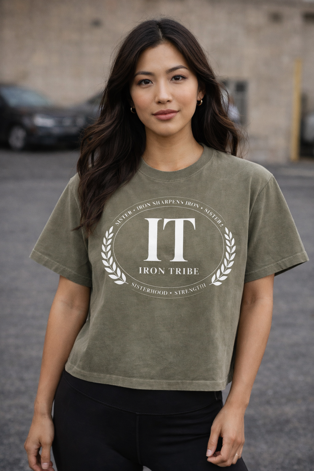 Iron Tribe Crest Tee – Sisterhood Edition