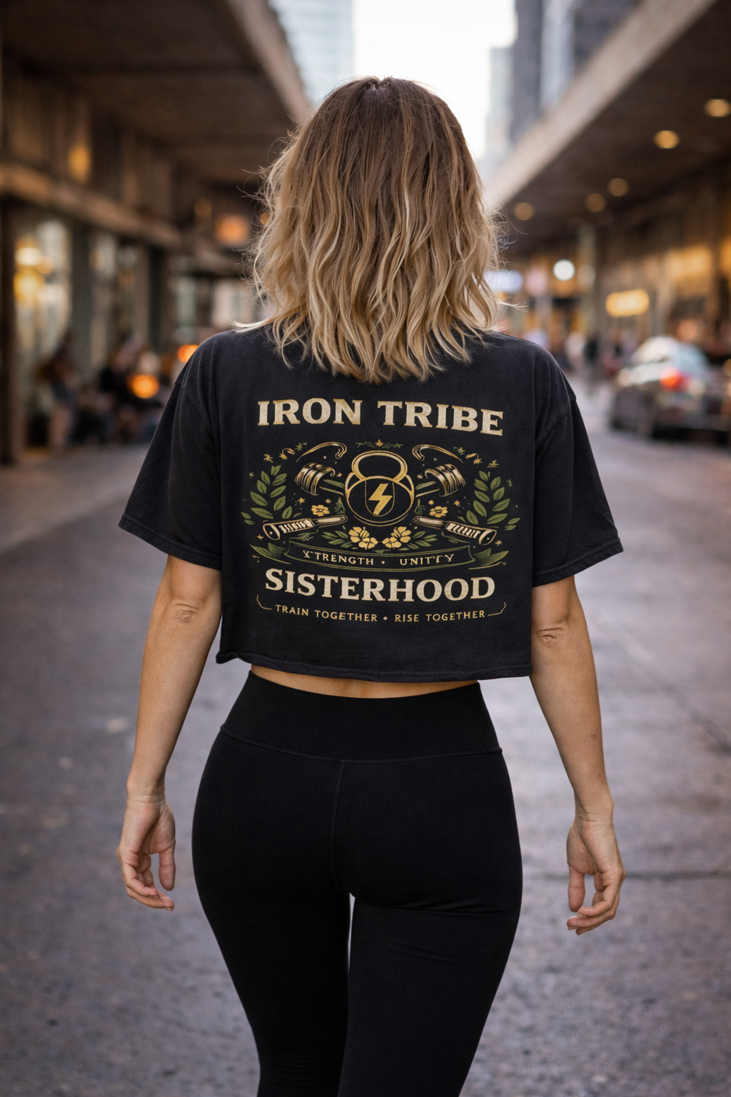 Iron Tribe Women’s Raw Edge Crop Top